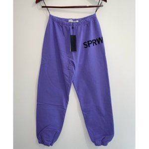 SPRWMN Purple Cotton Sweatpants